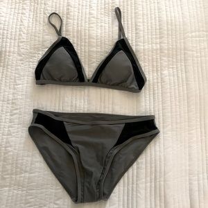 Black and gray bikini